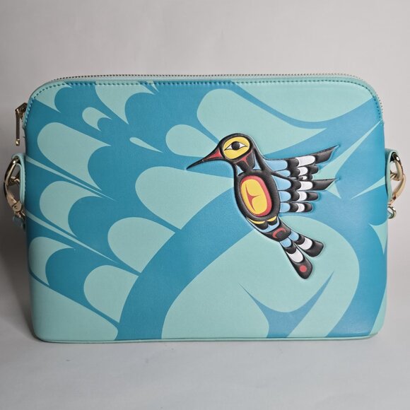Hummingbird Art Bag by Native Artist Francis Dick - Picture 2 of 4